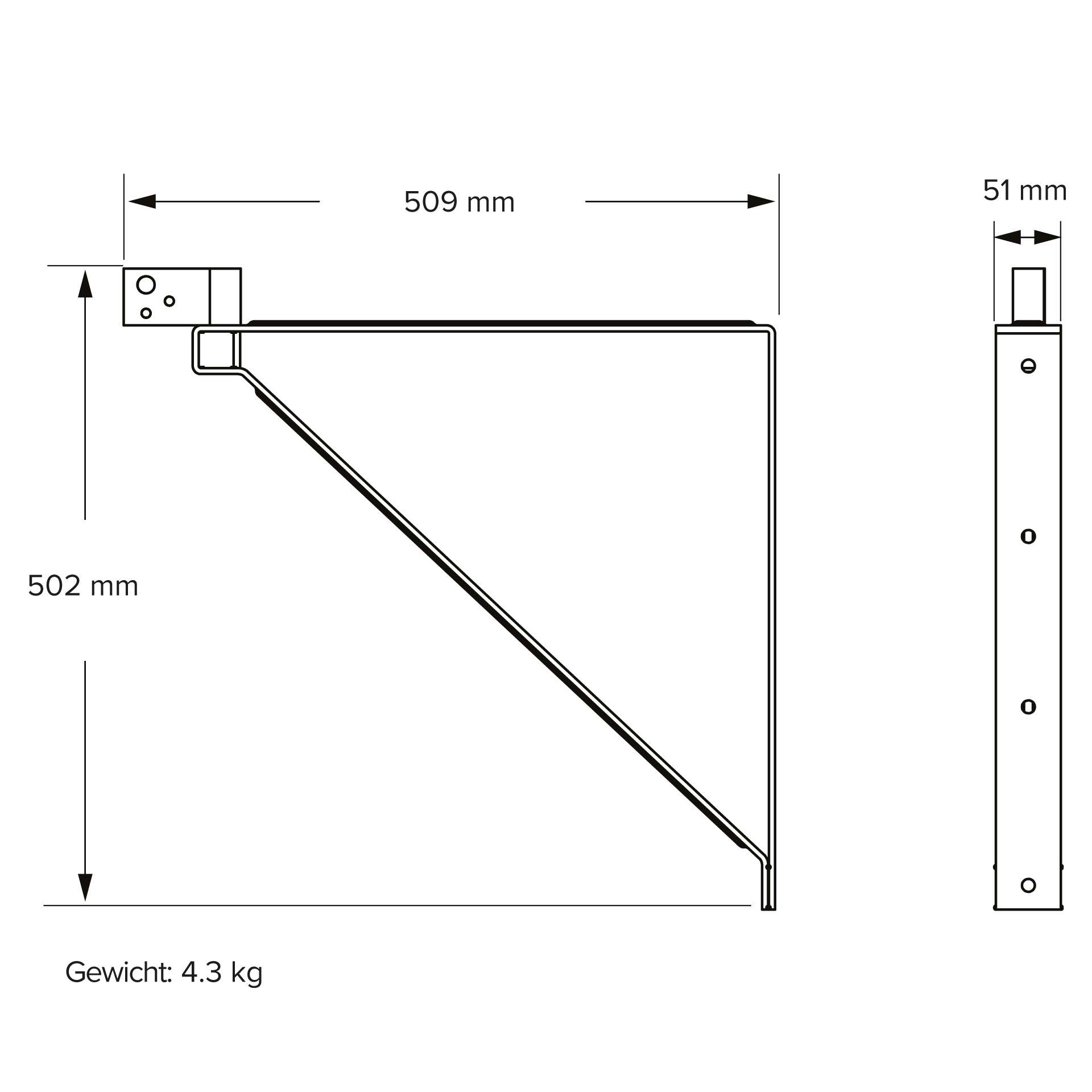Moderne Wandhalterung für einen Ventilator von Bigassfans