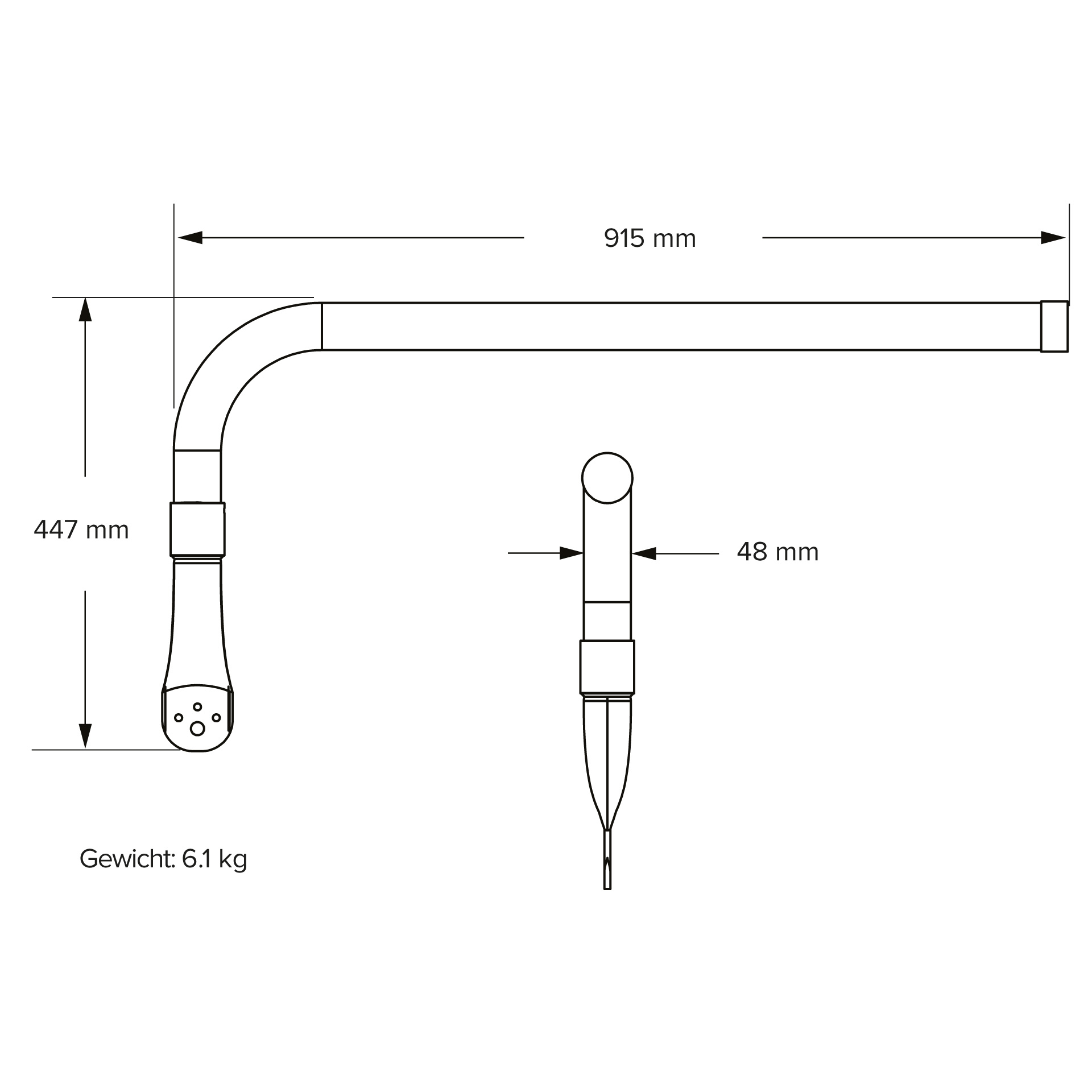 Wandhalterung für einen Ventilator von Bigassfans